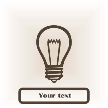 Lamba buld kutsal kişilerin resmi, vektör çizim.