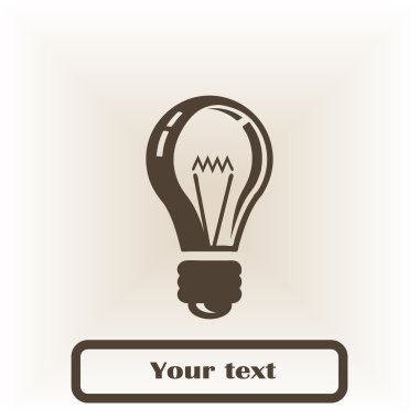 Lamba buld kutsal kişilerin resmi, vektör çizim.