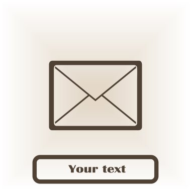 düz simge vektör posta