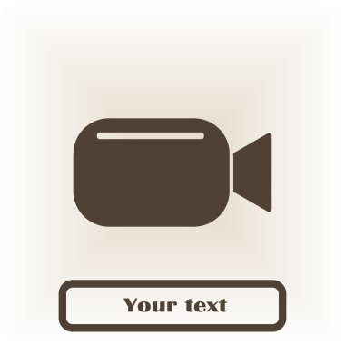 video kamera vektör simgesi