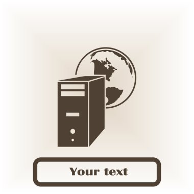 Bilgisayar kutsal kişilerin resmi. düz vektör