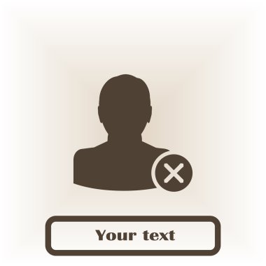 Kişi simgesi kaldırın. Düz tasarım stili