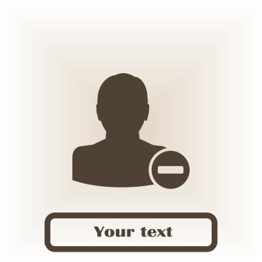 Kişi simgesi kaldırın. Düz tasarım stili