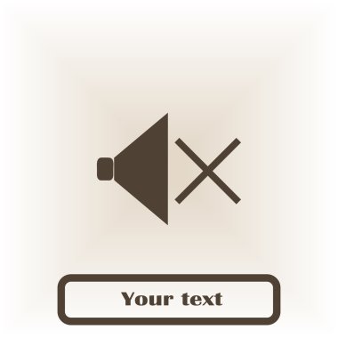 Hoparlör ikonu, vektör illüstrasyonu. düz tasarım biçimi.