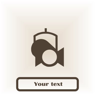 Spot simgesi. düz vektör