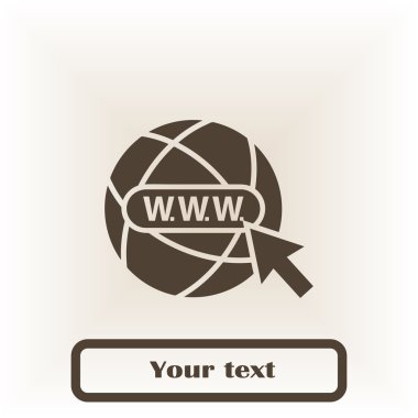 Dünya simgesini Eps. Web sitesi sembolü.