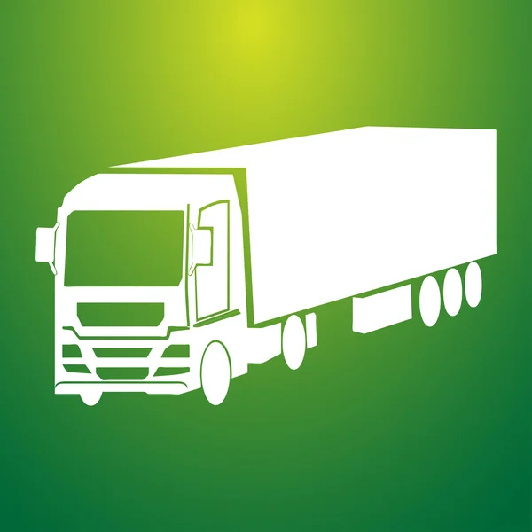 Vrachtwagen platte vector pictogram — Stockvector