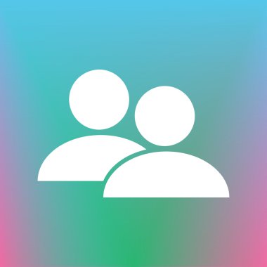 işadamı simgesi, vektör çizim. Düz tasarım stili