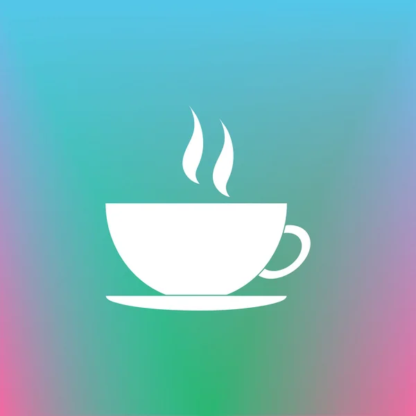Csésze kávé vektoros illusztráció. Lapos kivitel stílus — Stock Vector