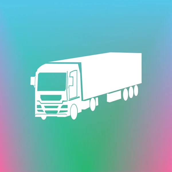 Icona web del vettore del camion — Vettoriale Stock