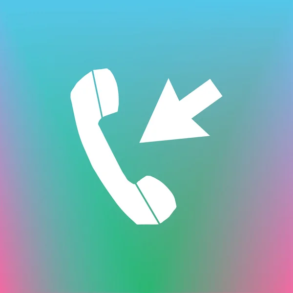 Ícone do telefone, ilustração vetorial. estilo de design plano. — Vetor de Stock