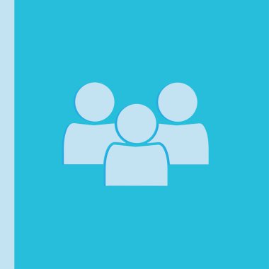 işadamı simgesi, vektör çizim. Düz tasarım stili