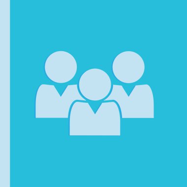 işadamı simgesi, vektör çizim. Düz tasarım stili