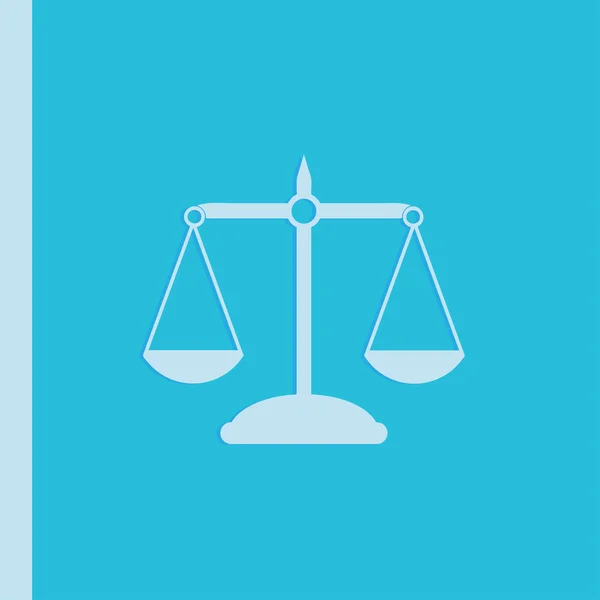 Pictograph of justice scales. — Stock Vector