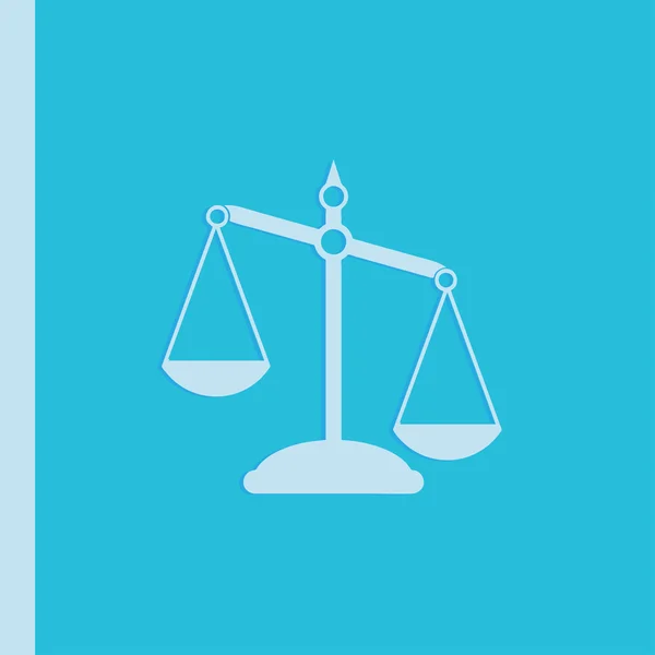 Pictograph of justice scales. — Stock Vector