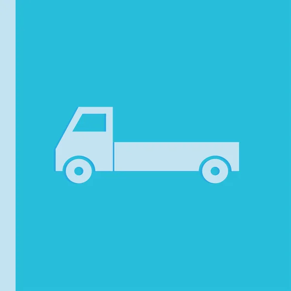 Vrachtwagen pictogram. platte ontwerp — Stockvector