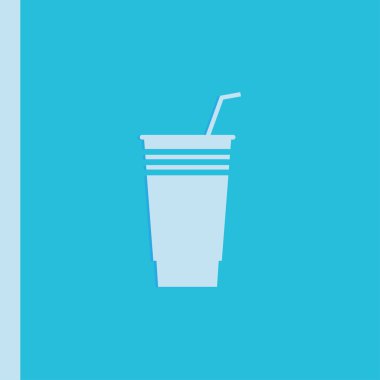 içki simgesi. düz tasarım