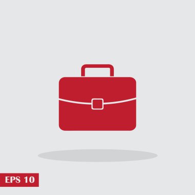 Evrak çantası ikonu, vektör illüstrasyonu. düz tasarım biçimi.