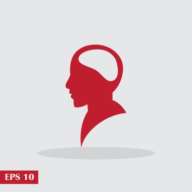 Adam ikonu, vektör illüstrasyonu. düz tasarım biçimi