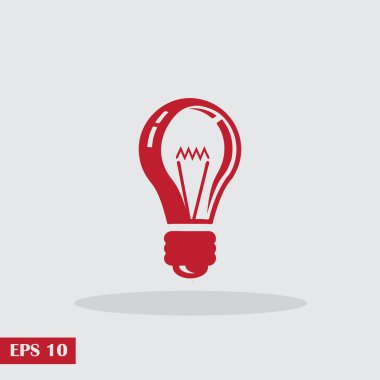 Lamba buld kutsal kişilerin resmi, vektör çizim.