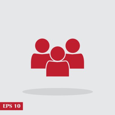 Adam ikonu, vektör illüstrasyonu. düz tasarım biçimi