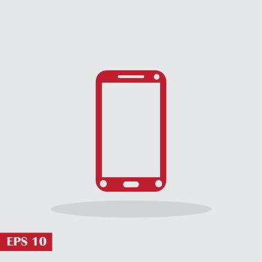 Telefon ikonu, vektör illüstrasyonu. düz tasarım biçimi.