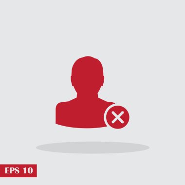 Kişi simgesi kaldırın. Düz tasarım stili