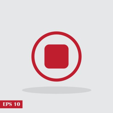 Düğme web simgesi durdurmak