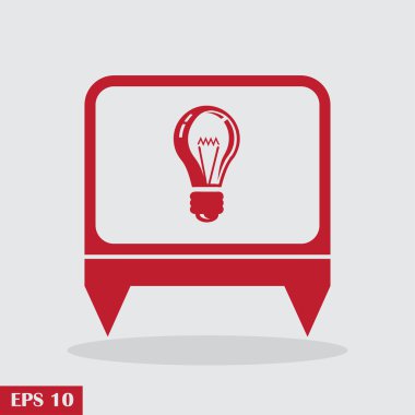 Lamba buld kutsal kişilerin resmi, vektör çizim.