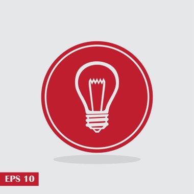 Lamba buld kutsal kişilerin resmi, vektör çizim.