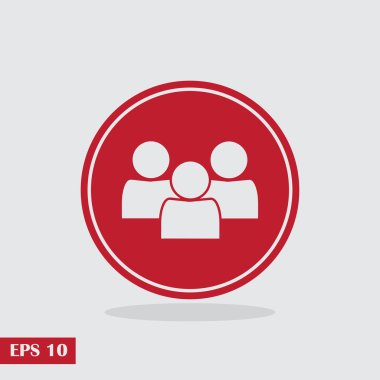 Adam ikonu, vektör illüstrasyonu. düz tasarım biçimi