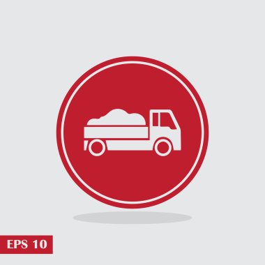 kamyon vektör web simgesi
