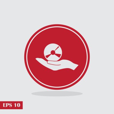 Eller vektör web simgesi