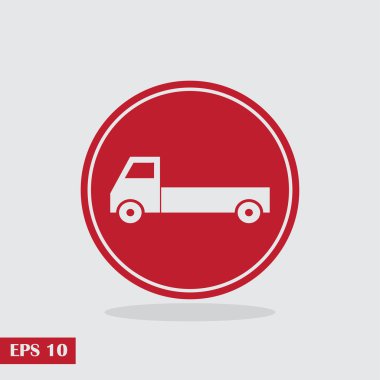 kamyon vektör web simgesi