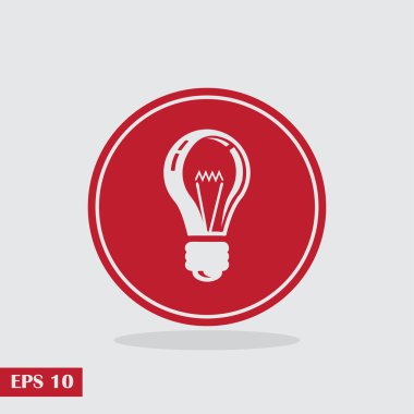 Lamba buld kutsal kişilerin resmi, vektör çizim.