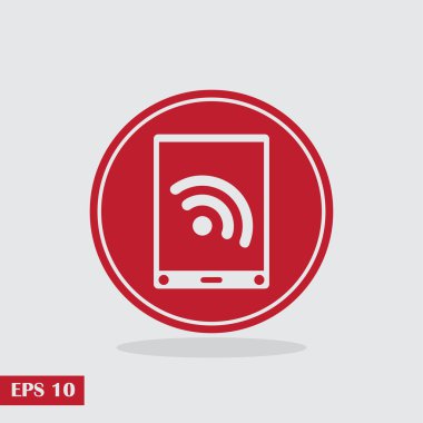 Telefon ikonu, vektör illüstrasyonu. düz tasarım biçimi.