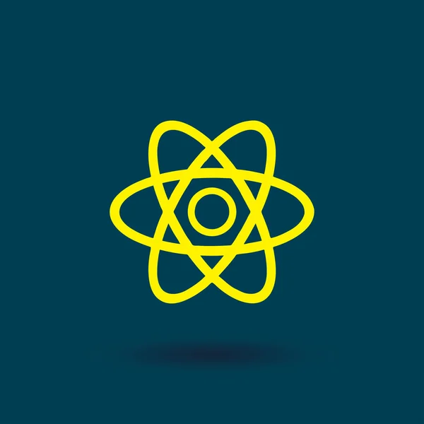 Atom vektor web icon — Stock vektor