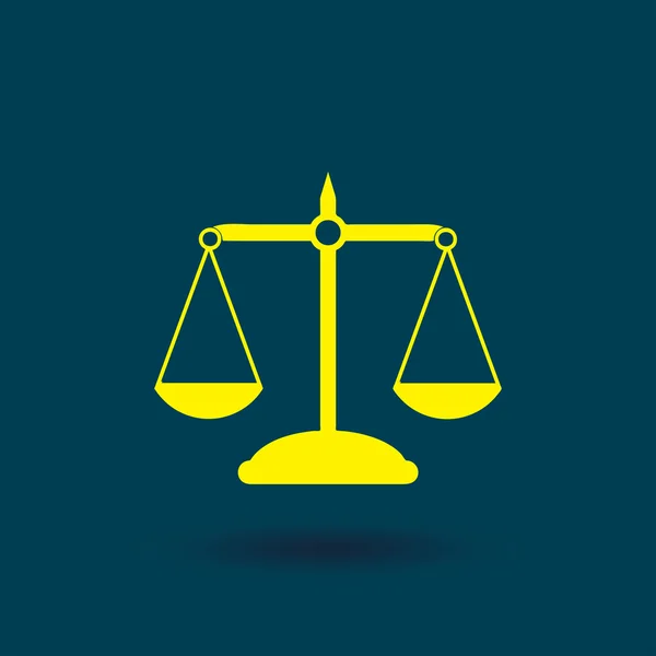 Pictograph van Justitie schalen. — Stockvector