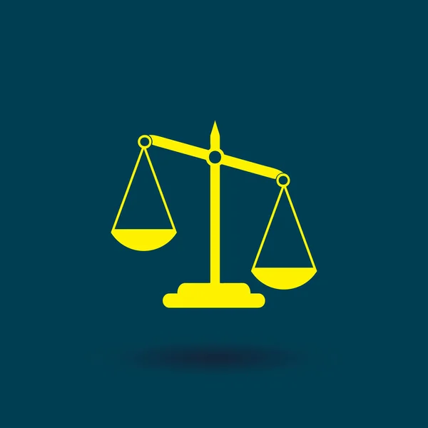 Pictogramme des échelles de justice . — Image vectorielle