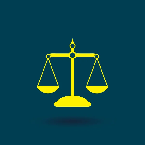 Pictograph van Justitie schalen. — Stockvector