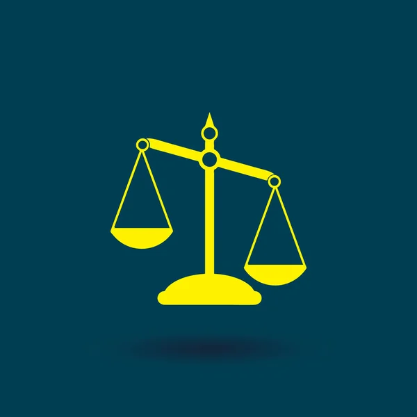 Pictogramme des échelles de justice . — Image vectorielle
