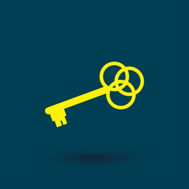 anahtar web simgesi. vektör