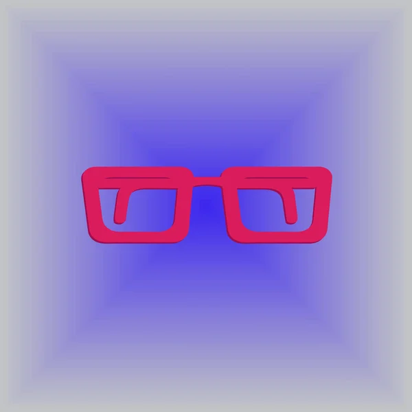 Icône de lunettes. Style design plat — Image vectorielle