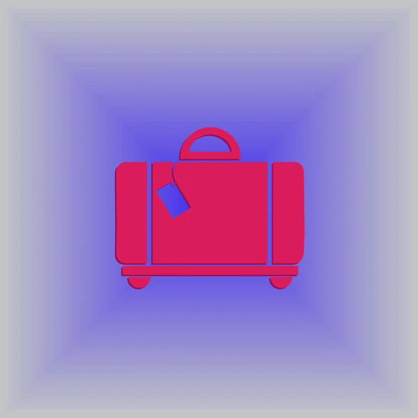 Evrak çantası ikonu, vektör illüstrasyonu. düz tasarım biçimi. — Stok Vektör