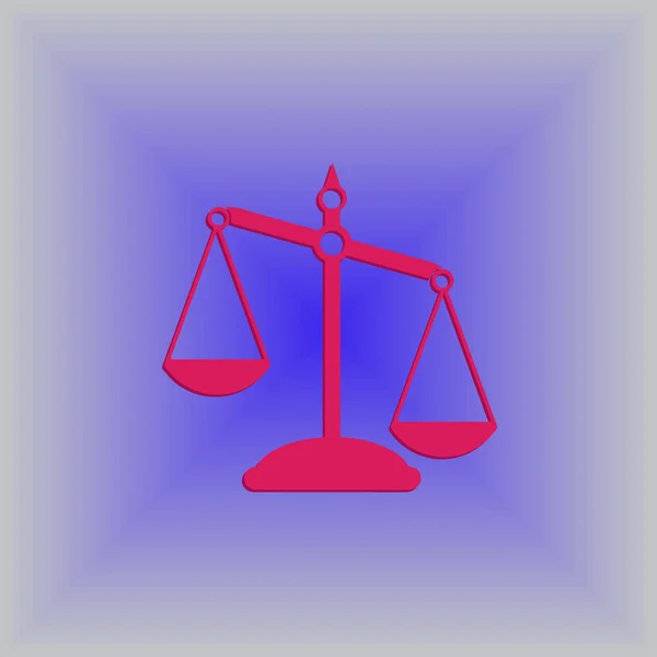 Pictogramme des échelles de justice . — Image vectorielle