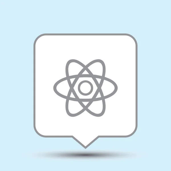 Design web di Atom Icon — Vettoriale Stock