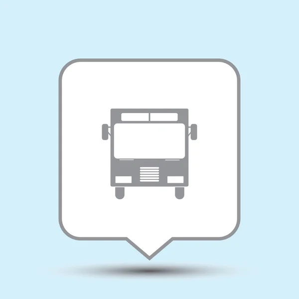 Autobus tkanina wektor ikona — Wektor stockowy