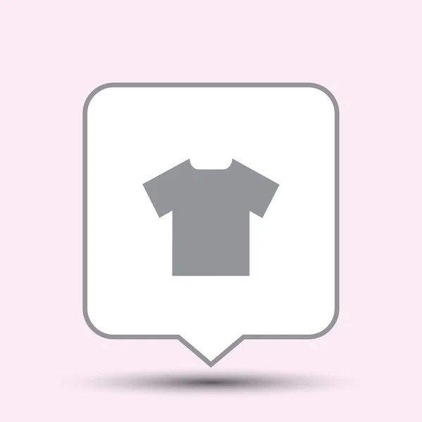 T-shirt simgesi, vektör çizim. Düz tasarım stili — Stok Vektör