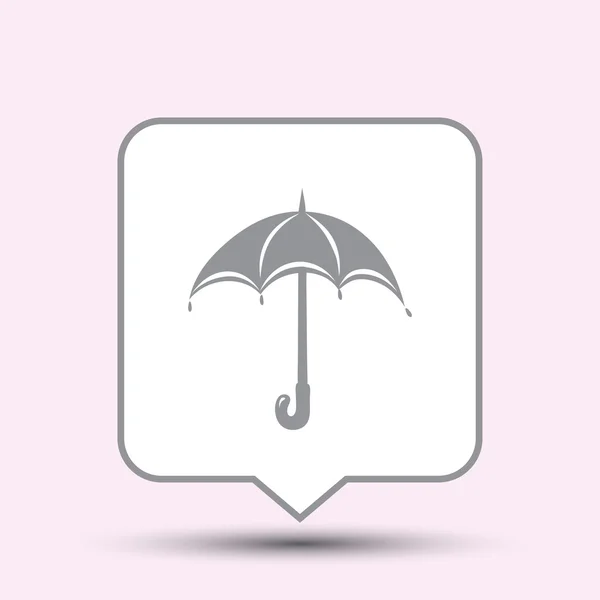 Ikona parasola, ilustracja wektora — Wektor stockowy