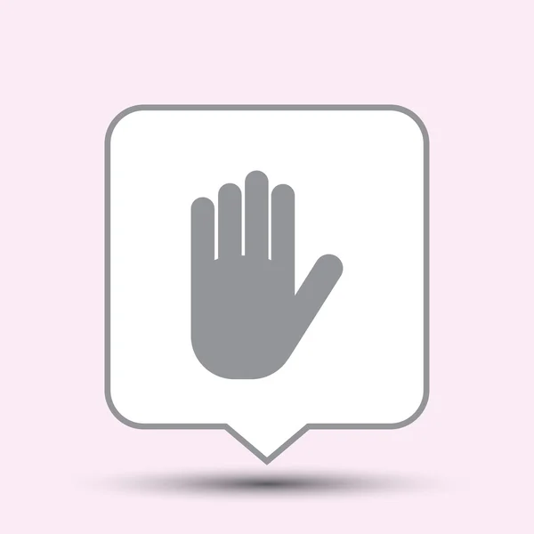 Het pictogram van de handen. Webdesign — Stockvector